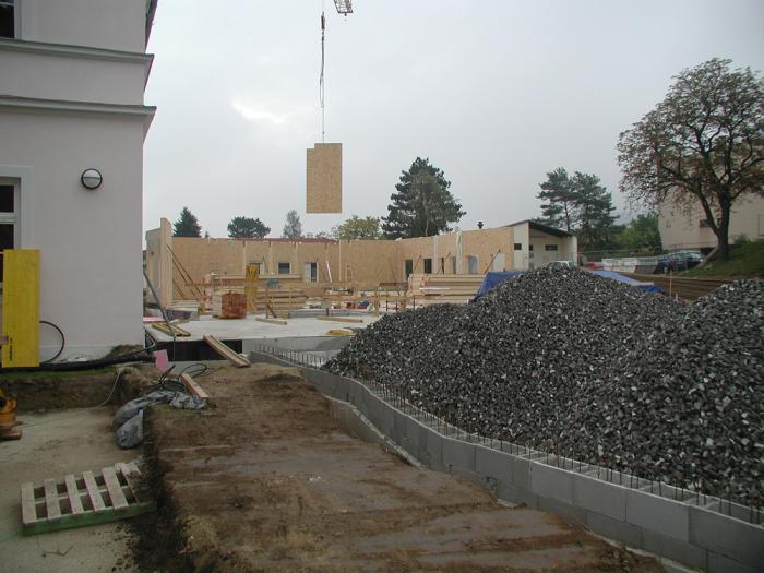 Aufbau Holzkonstruktion